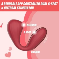 Вакуумний вагінально-кліторальний стимулятор Magic Motion Bobi Red, керування зі смартфона — Просмотреть изображение 5