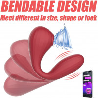 Вакуумний вагінально-кліторальний стимулятор Magic Motion Bobi Red, керування зі смартфона