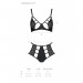 Розпродаж!!! Комплект з екошкіри Passion Tamaris Set black S/M, бюстгальтер та трусики
