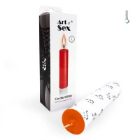 Помаранчева воскова свічка Art of Sex size M 15 см низькотемпературна — Просмотреть изображение 2