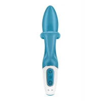 Вібратор-кролик із потрійним відростком Satisfyer Embrace me Turquoise, 2 мотори, діаметр 3,6 см — Переглянути зображення 5