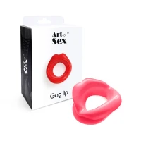 Кляп-розширювач у формі губ Art of Sex – Gag lip, рожевий — Переглянути зображення 4