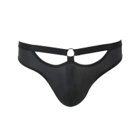 Чоловічі сліпи з вирізами Passion 041 SLIP JOE L/XL Black, екошкіра, відкриті сідниці — Просмотреть изображение 5