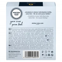 Розпродаж!!! Презервативи Mister Size - pure feel - 53 (3 шт) (термін 05.2026) — Переглянути зображення 3