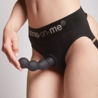 Насадка для страпона Strap-On-Me Dildo Plug Balls Black XL — Просмотреть изображение 6
