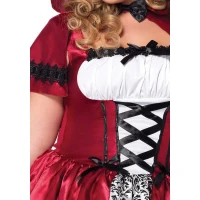 Еротичний костюм Червоної шапочки Leg Avenue Gothic Red Riding Hood 3X–4X, сукня, накидка — Просмотреть изображение 3