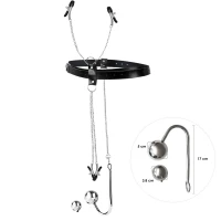 Бондажний набір із металевим анальним гаком №4 Art of Sex Blanca Bondage set with anal hook №4 — Переглянути зображення 1