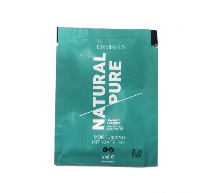 Пробник гель-лубриканту для чутливої шкіри Driminals Natural Pure (4 мл)