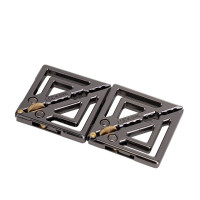 Затискачі для сосків з важкою підвіскою LOCKINK Adjustable Nipple Clamps with Heavy Pendant, під срібло