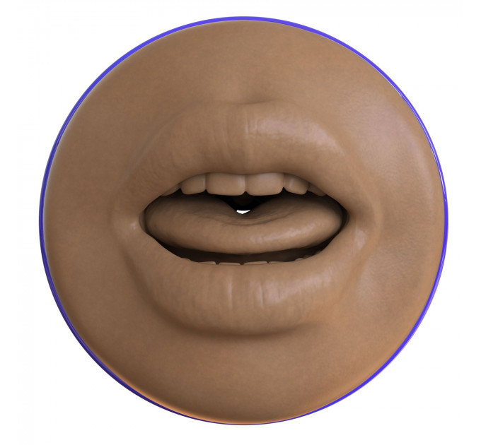 Мастурбатор-ротик Fleshlight Boost Blow Medium Dark Flesh, плаваючі кільця Turbo Tech