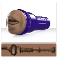 Мастурбатор-ротик Fleshlight Boost Blow Medium Dark Flesh, плаваючі кільця Turbo Tech — Просмотреть изображение 1