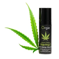 Збуджувальний гель для пар Orgie Hemp! Intense Orgasm, 15 мл, тепло-холод, ефект сильної вібрації — Просмотреть изображение 4