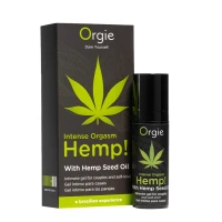 Збуджувальний гель для пар Orgie Hemp! Intense Orgasm, 15 мл, тепло-холод, ефект сильної вібрації — Просмотреть изображение 1
