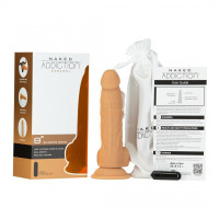 Фаллоимитатор Naked Addiction — 8″ Silicone Dual Density Dildo Vanilla, вибропуля в подарок Фаллоимитатор Naked Addiction — 8″ Silicone Dual Density Dildo Vanilla, вибропуля в подарок