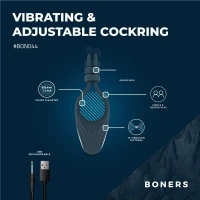 Ерекційне кільце Boners Adjustable Cockring — Просмотреть изображение 22