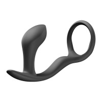 Анальная пробка с эрекционным кольцом Fun Factory Bootie Ring Black — Просмотреть изображение 3