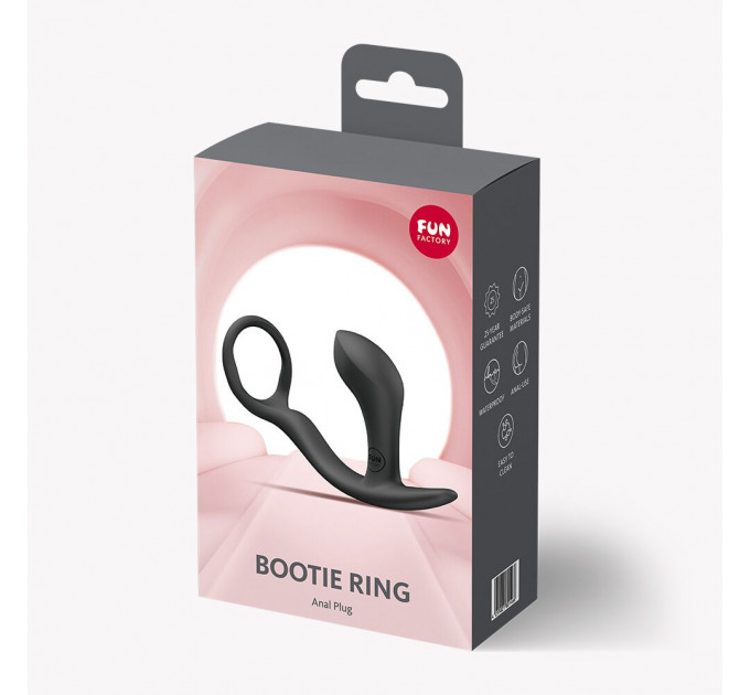 Анальна пробка з ерекційним кільцем Fun Factory BOOTIE RING Black