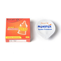 Насадка на член Recare Spike Condom Orange (презерватив з вусиками та шипами)