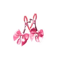 Затискачі для сосків з регулюванням Art of Sex - Flirty Bow, колір рожевий — Просмотреть изображение 1