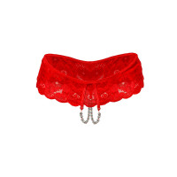 Сексуальні відкриті трусики Art of Sex - Isabell, колір червоний, розмір XS-M — Переглянути зображення 2