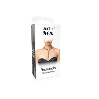 Чокер-удавка металевий Art of Sex – Anaconda, чорний — Переглянути зображення 3
