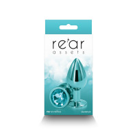 Анальная пробка NS Novelties Rear Assets - Medium - Teal — Просмотреть изображение 3