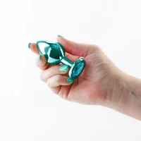 Анальна пробка NS Novelties Rear Assets - Medium - Teal — Переглянути зображення 2