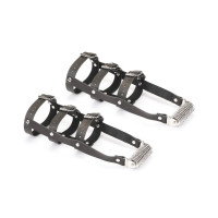 Шкіряна портупея для гомілкостопу зі шпорами Liebe Seele Leather High Heel Ankle Harness Silver