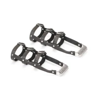 Шкіряна портупея для гомілкостопу зі шпорами Liebe Seele Leather High Heel Ankle Harness Silver