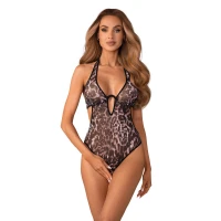 Боді Obsessive Addia crotchless teddy S/M