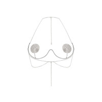 Украшение на грудь Obsessive Kisselie jewelry bra (мятая упаковка!!!) — Просмотреть изображение 4