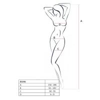 Бодістокінг Passion BS046 red, комбінезон з імітацією панчіх — Переглянути зображення 6