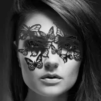 Маска на обличчя Bijoux Indiscrets - Sybille Mask, вінілова, клейове кріплення, без зав'язок — Переглянути зображення 2