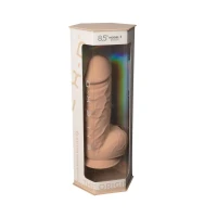 Фалоімітатор SilexD Norman Flesh (MODEL 4 size 8.5in), двошаровий, силікон + Silexpan, діаметр 5 см — Переглянути зображення 7