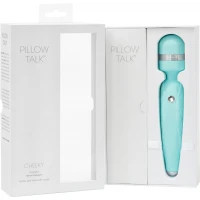 Розкішний вібромасажер PILLOW TALK - Cheeky Teal з кристалом Swarovski, плавне підвищення потужності — Переглянути зображення 9