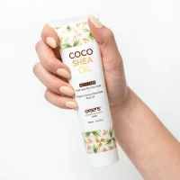 Органічна кокосова олія каріте (ши) для тіла EXSENS Coco Shea Oil 100 мл, сертифікат ECOCERT — Переглянути зображення 2