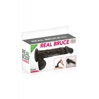 Фалоімітатор на присосці Real Body — Real Bruce Black, TPE, діаметр 4,2 см — Переглянути зображення 2