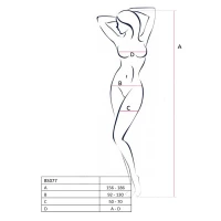 Бодістокінг з крупною сіткою Passion BS077 white — Переглянути зображення 4