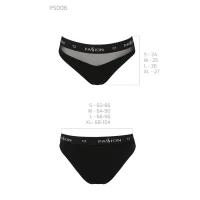 Трусики з прозорою вставкою Passion PS006 PANTIES XL, black — Просмотреть изображение 6