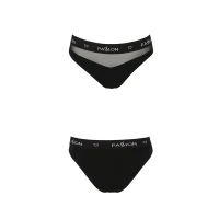 Трусики з прозорою вставкою Passion PS006 PANTIES XL, black — Просмотреть изображение 5