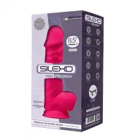 Фалоімітатор з вібрацією SilexD Norman Vibro Pink (MODEL 1 size 8,5in), двошаровий, діаметр 5 см — Переглянути зображення 2