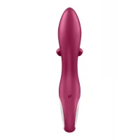 Вібратор-кролик із потрійним відростком Satisfyer Embrace me Berry, 2 мотори, діаметр 3,6 см — Просмотреть изображение 6