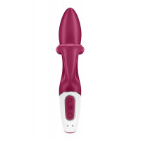 Вибратор кролик с тройным отростком Satisfyer Embrace me Berry, 2 мотора, диаметр 3,6 см