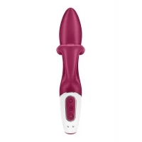 Вібратор-кролик із потрійним відростком Satisfyer Embrace me Berry, 2 мотори, діаметр 3,6 см — Просмотреть изображение 5