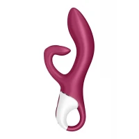 Вібратор-кролик із потрійним відростком Satisfyer Embrace me Berry, 2 мотори, діаметр 3,6 см — Просмотреть изображение 2