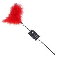 Лоскітка з пером індика Art of Sex – Feather Paddle, червона — Переглянути зображення 1