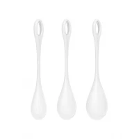 Набір йоні намистин Satisfyer Yoni Power 1 White, діаметр 2-2,5-3см, вага 22-46-74гр — Переглянути зображення 2
