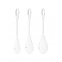 Набор йони бусин Satisfyer Yoni Power 1 White, диаметр 2-2,5-3см, вес 22-46-74гр
