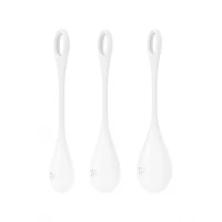 Набір йоні намистин Satisfyer Yoni Power 1 White, діаметр 2-2,5-3см, вага 22-46-74гр — Переглянути зображення 4
