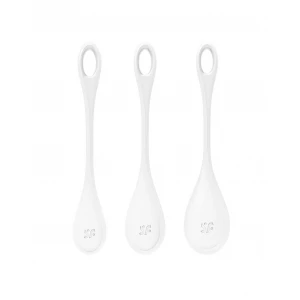 Набір йоні намистин Satisfyer Yoni Power 1 White, діаметр 2-2,5-3см, вага 22-46-74гр